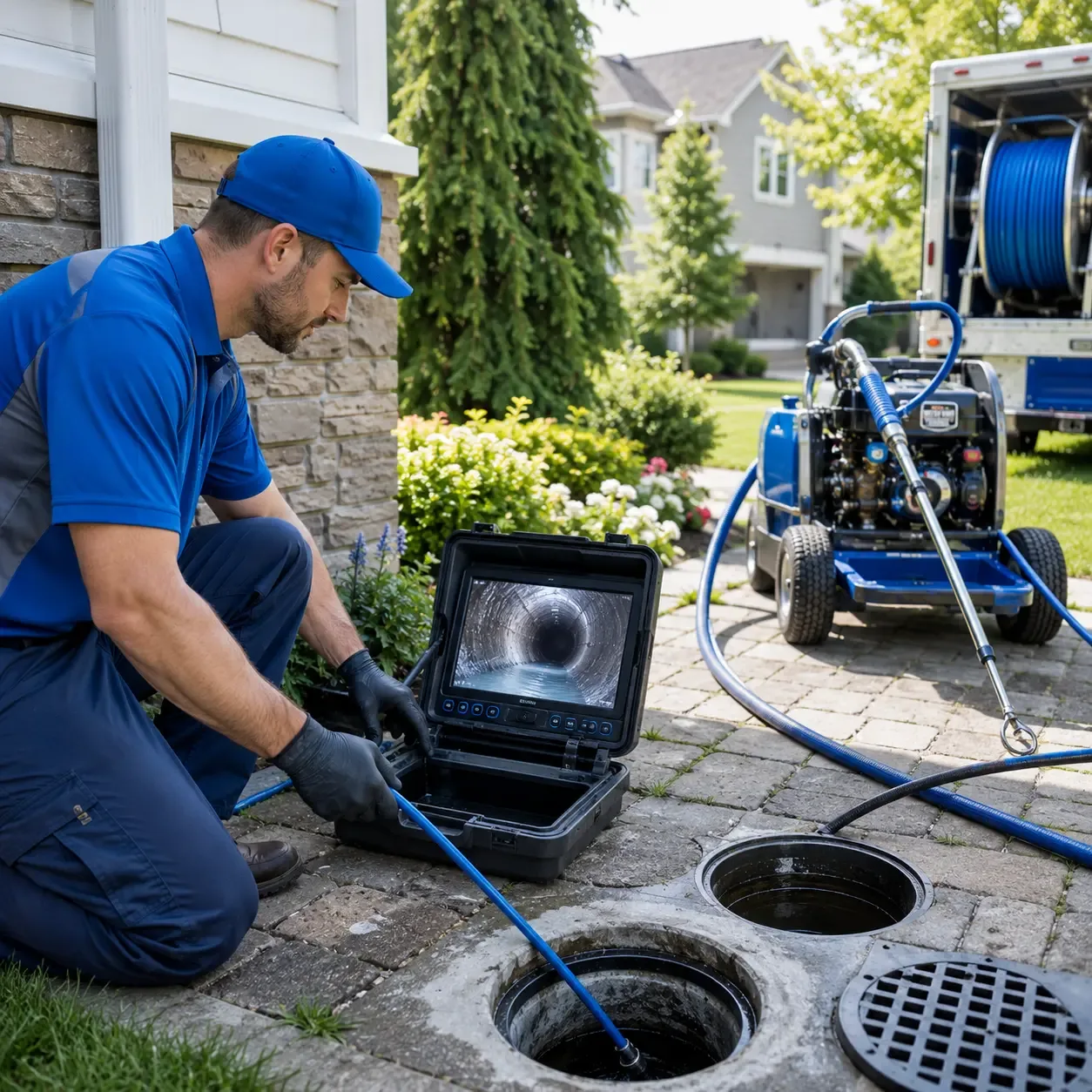 Outdoor drain cleaning professionals serving Succasunna, NJ