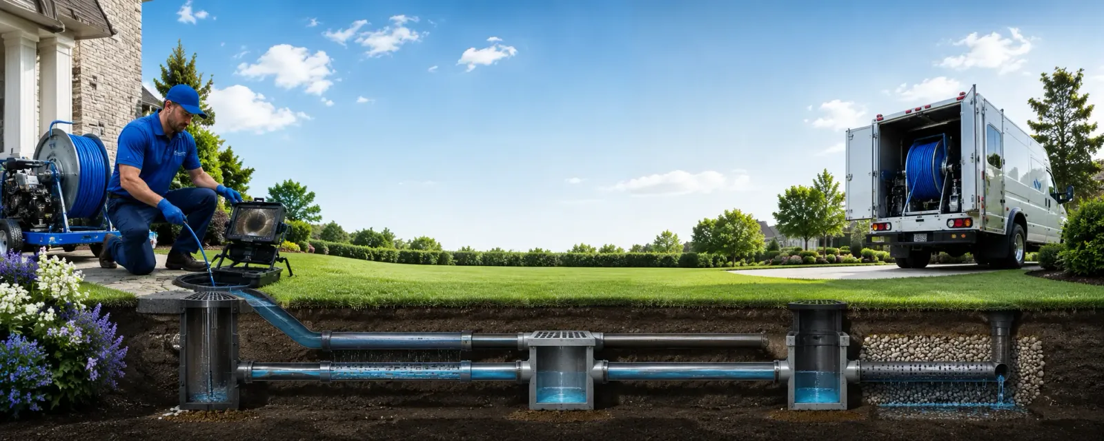 Outdoor drain cleaning information for Succasunna, NJ